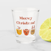 Funny Cat Christmas Schnapsglas (Vorderseite)