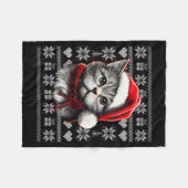 Funny Cat Christmas Shirts Men Women Cats Lover Ug Fleecedecke (Vorderseite (Horizontal))