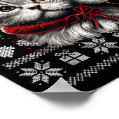 Funny Cat Christmas Shirts Men Women Cats Lover Ug Poster (Ecke)