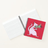 Funny Cat Christmas Tree Eater Holiday Notizbuch (Innenseite)