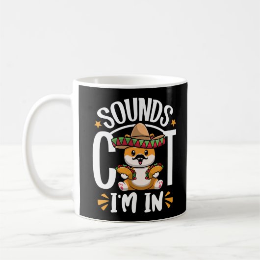Funny Cat Cinco De Mayo Gift Sombrero Tacos Lover Kaffeetasse (Links)