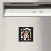 Funny Cat Cinco De Mayo Gift Sombrero Tacos Lover Magnet (In Situ (Geschirrspüler))