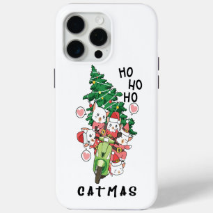Funny Cat Claus Merry Catmas Case-Mate iPhone Hülle