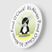 Funny Cat Clock Große Wanduhr (Winkel)