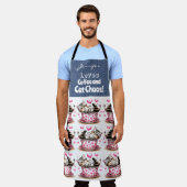 Funny Cat Coffee Lover All-over Print Schürze (Getragen)