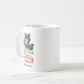 Funny Cat Coffee Lover Mug Kaffeetasse (Vorderseite Links)