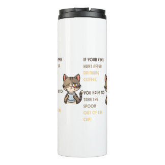 Funny Cat Coffee Mug Thermosbecher