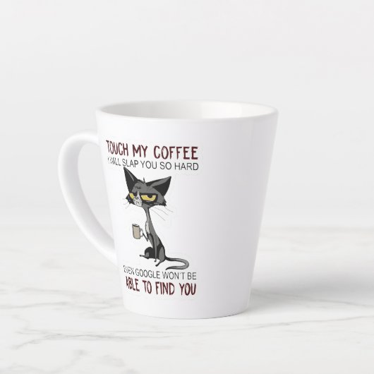 Funny Cat Coffee Tasse (Linke Ecke)