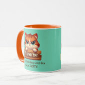 Funny Cat Coffee Tasse - individuell anpassbar (Vorderseite Links)