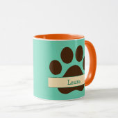 Funny Cat Coffee Tasse - individuell anpassbar (VorderseiteRechts)