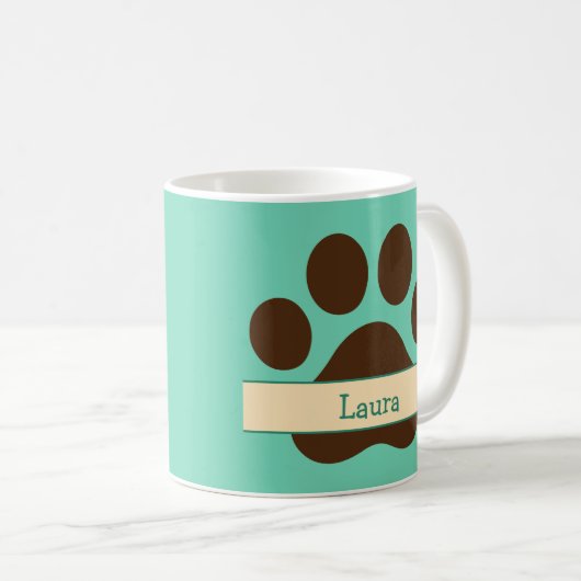Funny Cat Coffee Tasse - individuell anpassbar (VorderseiteRechts)