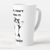 Funny Cat Coffee Tasse - "Moment, trinke es nicht. (Rechte Ecke)