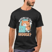 Funny Cat Computer Programmierer Software Engineer T-Shirt (Vorderseite)