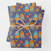 Funny Cat Couple Wrapping Paper Set 3 Geschenkpapier Set (Beispiel)