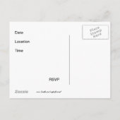 Funny Cat Coworker / Office-Party Einladungspostkarte (Rückseite)