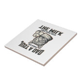 Funny Cat Dad Came Back With The Milk Vintage Shir Fliese (Seite)