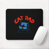 Funny Cat Dad Club 2 Sided Life Is Better With Cat Mousepad (Mit Mouse)