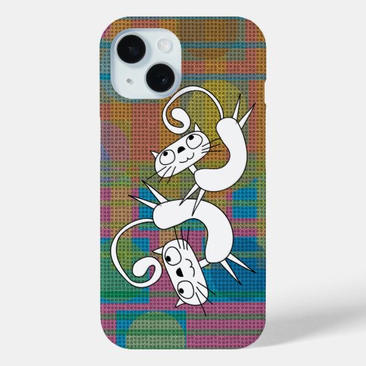 Funny Cat Dance iPhone Case (Rückseite)