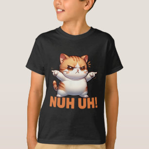 Funny Cat Denial Nuh heute nicht ablehnen Resist d T-Shirt