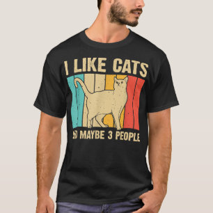Funny Cat Design Cat Lover For Men Women Animal In T-Shirt