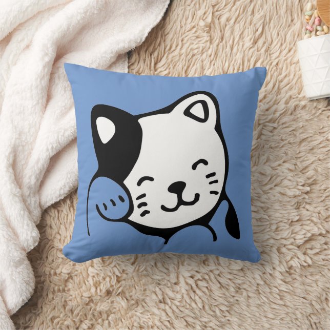 "Funny Cat Design" Drehkissen Kissen (Decke)