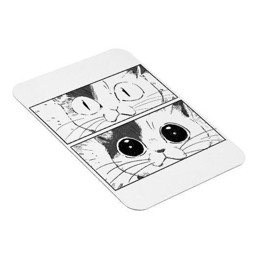 Funny Cat Design Magnet (Rechte Seite)