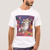 Funny Cat Design Men’s T-Shirt | Cute & Humorous (Vorderseite)