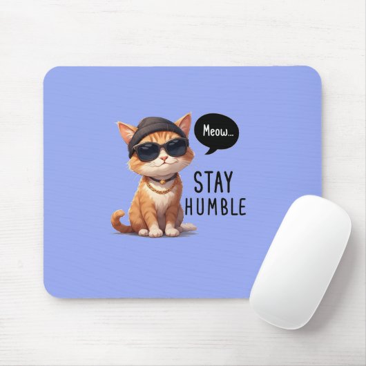 Funny Cat Design Mousepad mit hellblauer Farbe (Mit Mouse)