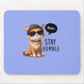 Funny Cat Design Mousepad mit hellblauer Farbe (Vorne)