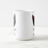 Funny Cat Design - Sei glücklich, es treibt Leute Kaffeetasse (Mittel)