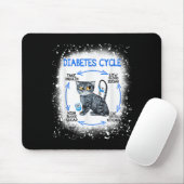 Funny Cat Diabetes Cycle Insulin Diabetes Awarenes Mousepad (Mit Mouse)