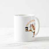Funny Cat Doing Yoga Pose Kaffeetasse (VorderseiteRechts)