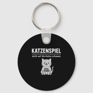 Funny Cat Dont Look Game Over Animal Lover Mama Va Schlüsselanhänger