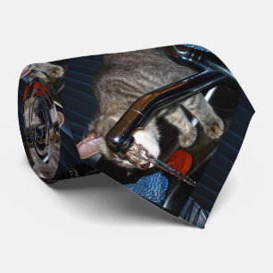 Funny Cat Drink von Stich, Neck Tie Krawatte