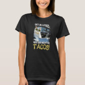 Funny Cat Driving Get in Loser We're Going Meowt F T-Shirt (Vorderseite)