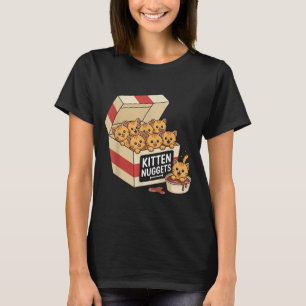 Funny Cat Eigentümer Geschenk Kitten Nuggets Food  T-Shirt