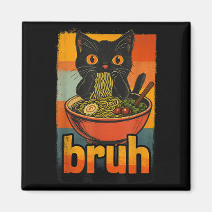 Funny Cat Essen Japanisch Ramen Noodles Männer Fra Magnet
