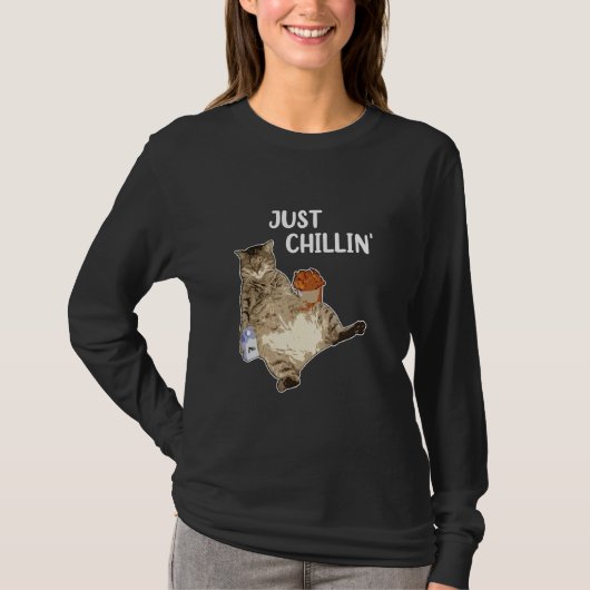 Funny Cat (Essenstränke) T-Shirt (Vorderseite)