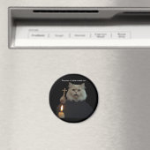 Funny Cat Exorcist Magnet - Catnip Compels You (In Situ (Geschirrspüler))