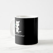 Funny Cat Expression Te Calmas O the Calmo Funny H Kaffeetasse (Vorderseite Links)