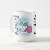 Funny Cat Expressions Unglaublich witzig Zitat Kaffeetasse (Vorderseite Links)