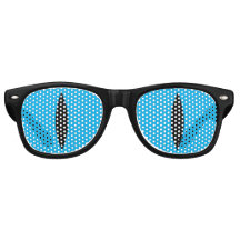 Funny Cat Eyes Glasses (blau)