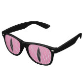 Funny Cat Eyes Glasses (Pink) Partybrille (Schrägansicht)
