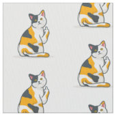 Funny Cat Fabric Stoff (Nahaufnahme)