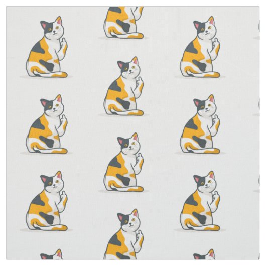 Funny Cat Fabric Stoff (Muster)