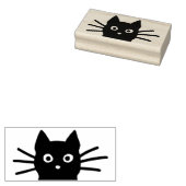 Funny Cat Face mit Long Whiskers | Cool Kitty Gummistempel (Stempel)