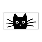 Funny Cat Face mit Long Whiskers | Cool Kitty Gummistempel (Prägung)