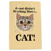 Funny Cat Face  Mittlere Geschenktüte (Vorderseite)