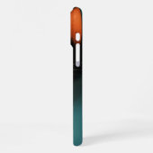 Funny Cat Face Neugieriges Pinkeln Black Kitty Cat iPhone Hülle (Linke Seite)