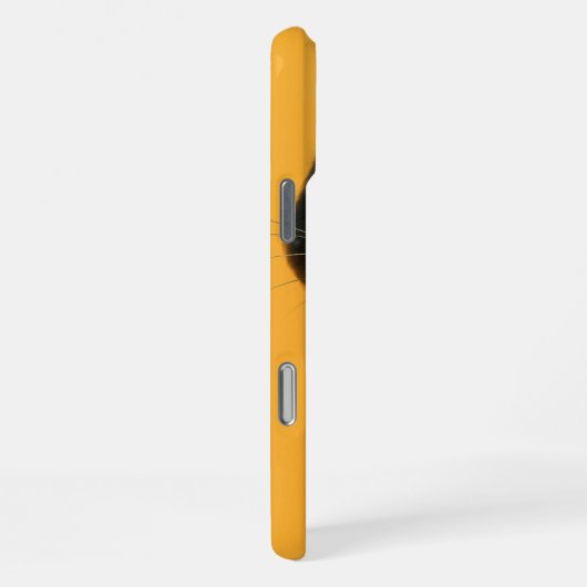 Funny Cat Face Neugieriges Pinkeln Black Kitty Cat iPhone Hülle (Rechte Seite)